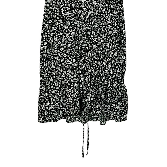 Zara Floral Off The Shoulder Drawstring Mini Dress - Picture 6 of 12